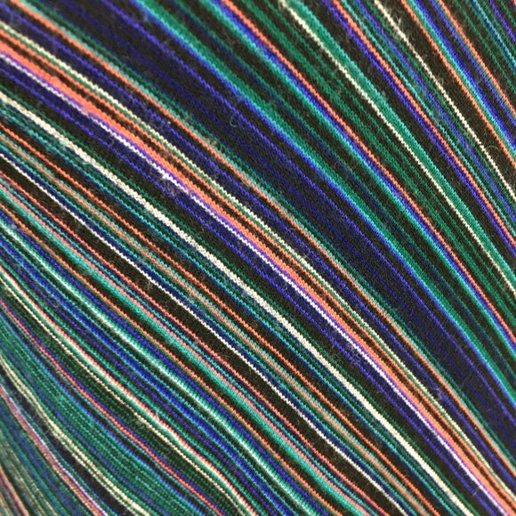 BCBGMAXAZRIA Multi-Color Striped CARMELA High Low Hem Jersey Dress - Picture 7 of 10